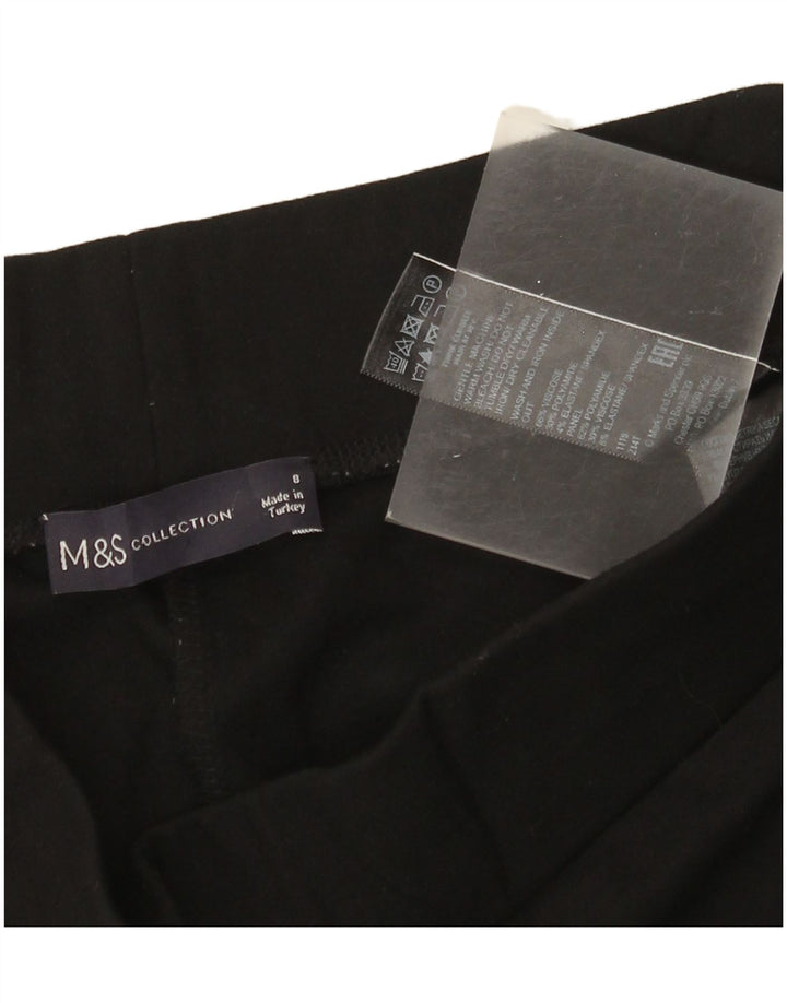 Leggings da donna Marks & Spencer UK 8 Small Nero Colourblock Viscosa