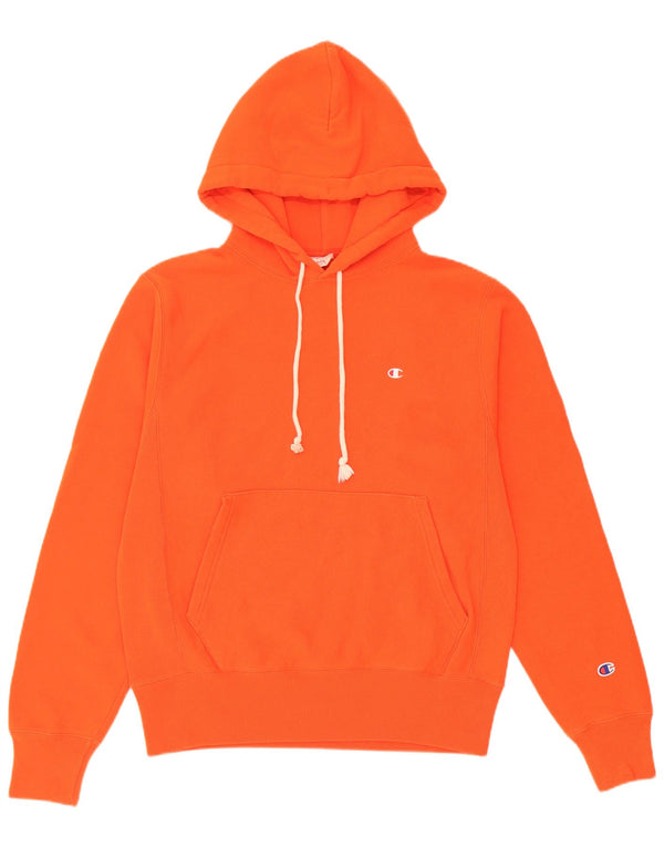 Felpa con cappuccio da uomo Champion Small in cotone arancione