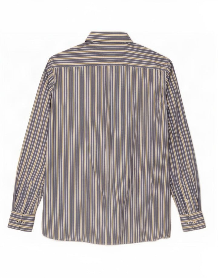Camicia da uomo su misura Tommy Hilfiger in cotone a righe blu medio