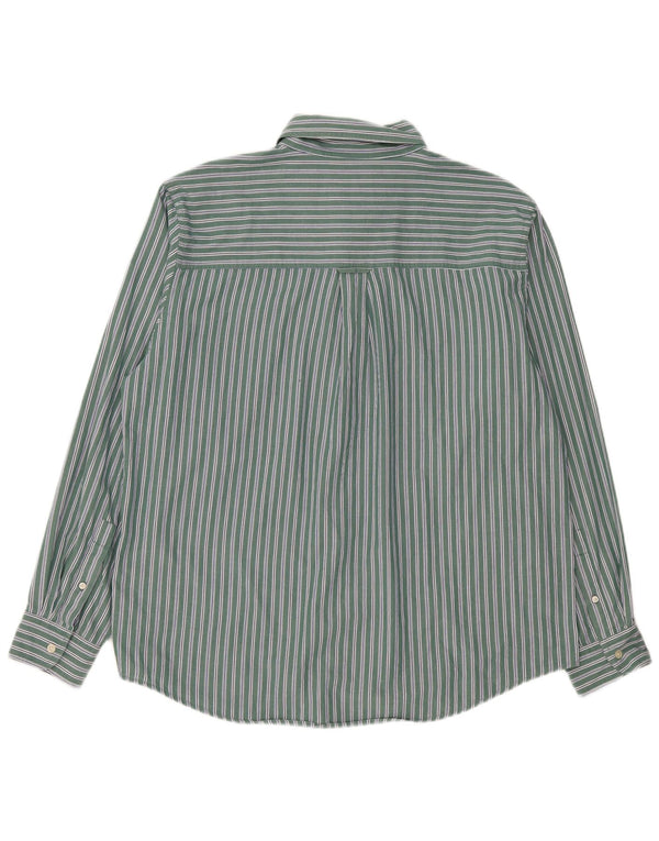 Camicia da uomo Chaps XL in cotone a righe verdi