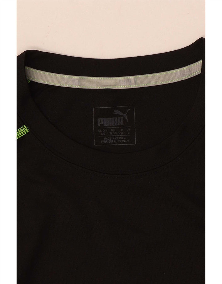 Maglia Puma da uomo a maniche lunghe grande nera color block