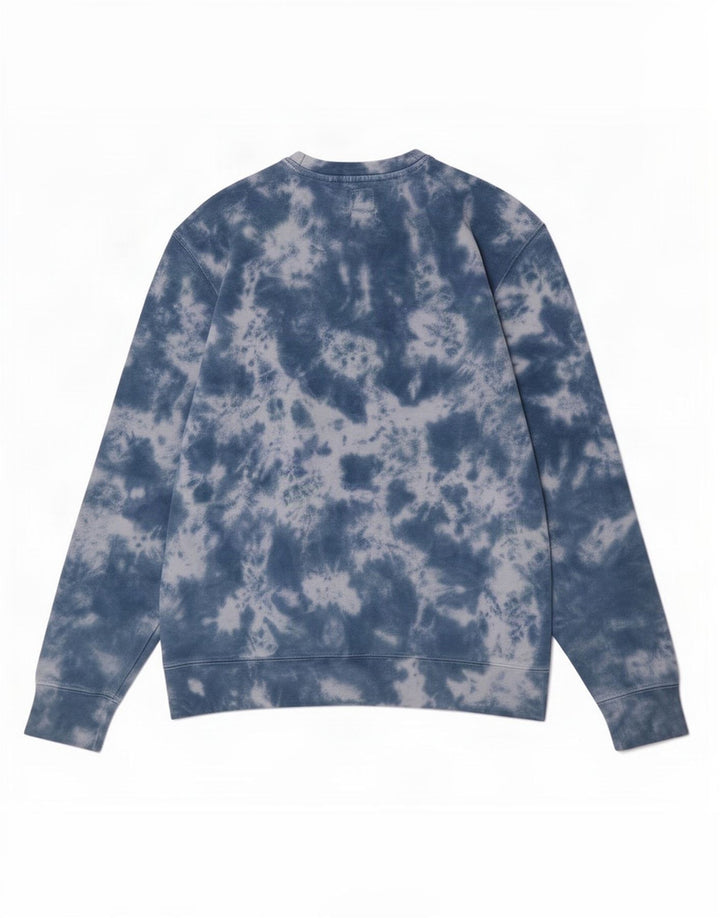 Levi's Uomo Standard Fit Felpa Maglione Blu Medio Cotone Tie Dye