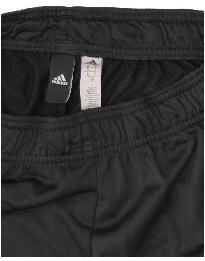 ADIDAS Mens Tracksuit Trousers Medium Black Polyester