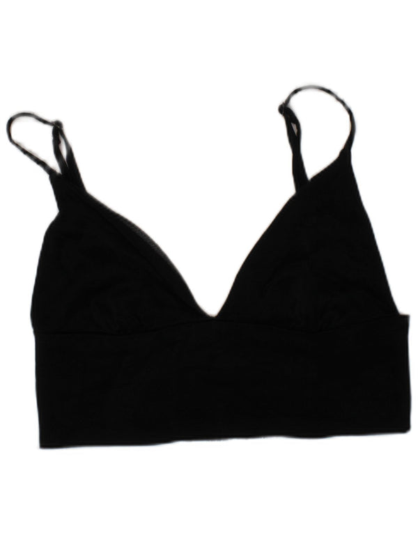 Top corto corto da donna Zara con reggiseno piccolo nero