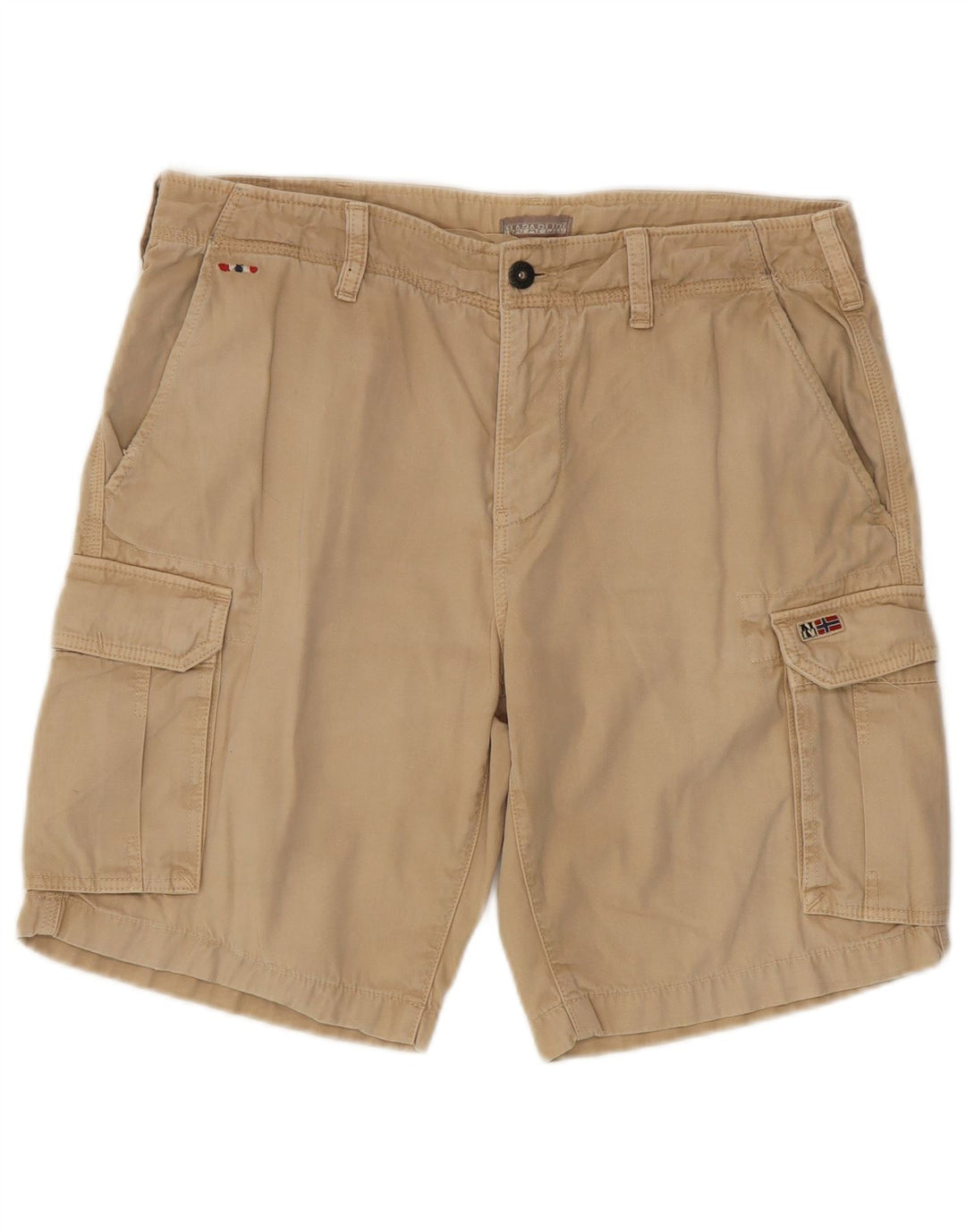 Pantaloncini cargo da uomo NAPAPIJRI W34 grandi in cotone beige