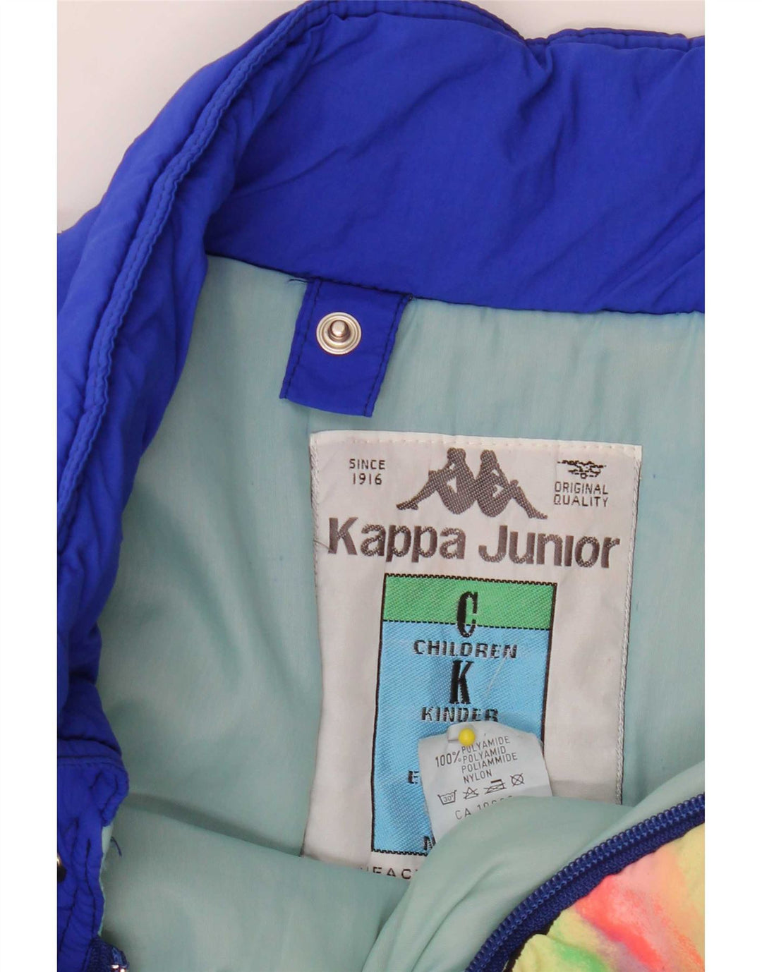 Giacca da sci Kappa da ragazzo con vestibilità comoda grafica 15-16 anni Blu Colourblock