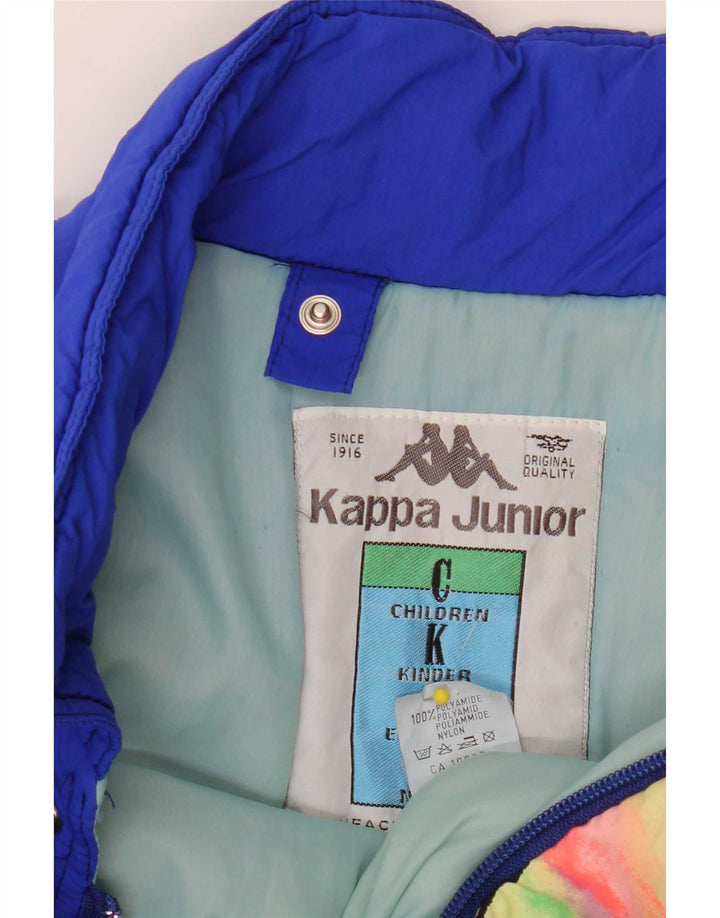 Giacca da sci Kappa da ragazzo con vestibilità comoda grafica 15-16 anni Blu Colourblock