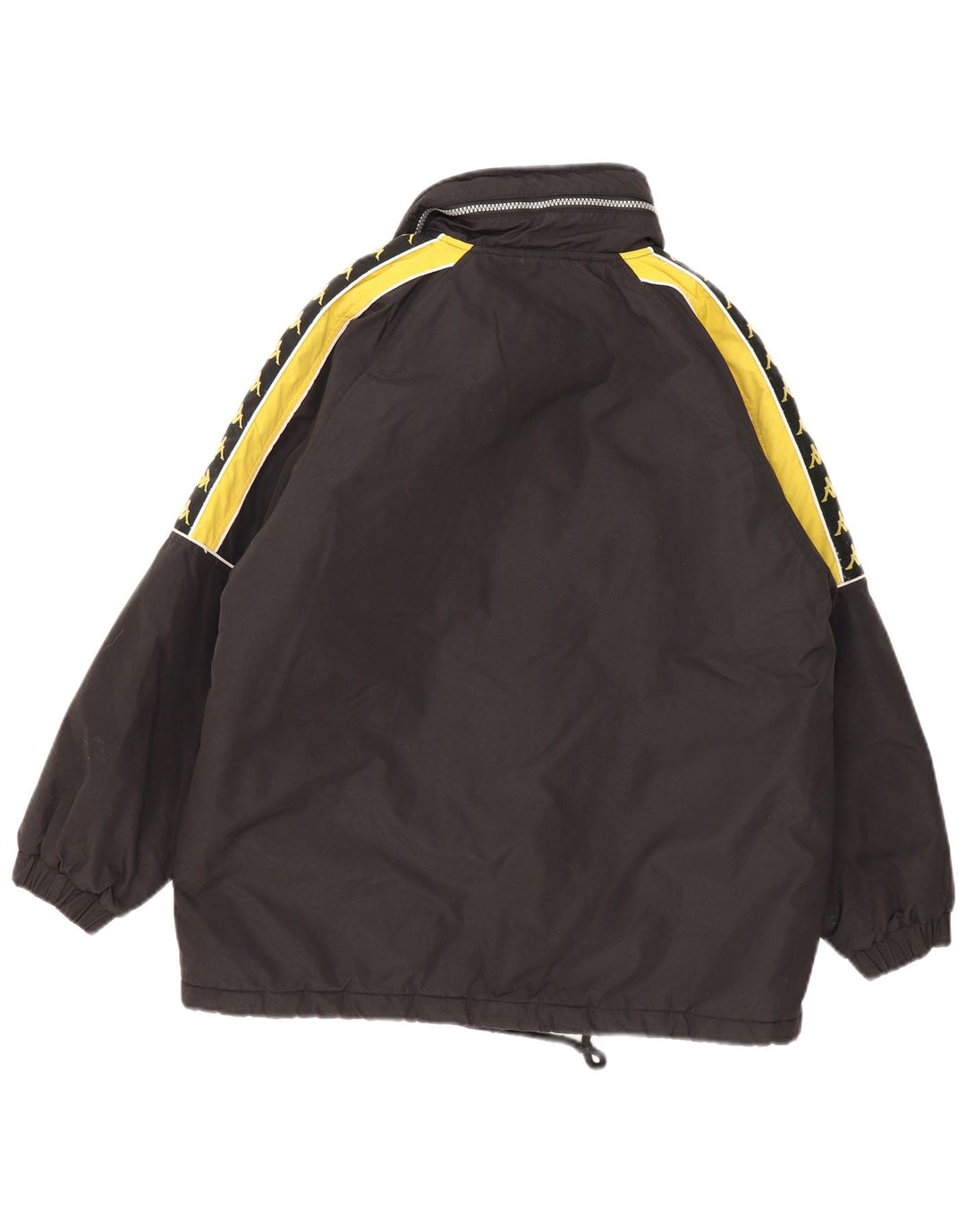 Giacca a vento grafica da ragazzo Kappa 12-13 anni XL Black Colourblock