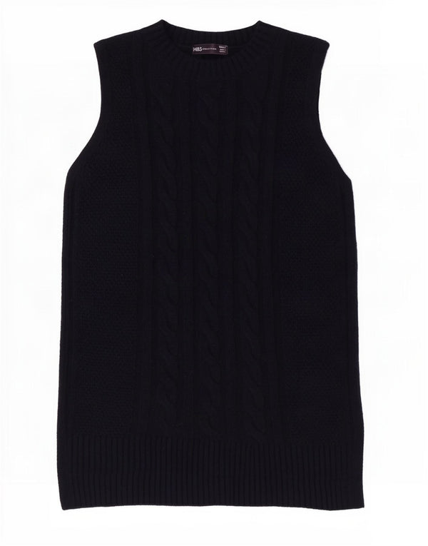 Canotta da donna Marks & Spencer UK 10 piccola in poliestere blu navy