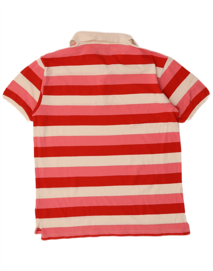 Polo da rugby da uomo RIFLE 2XL in cotone a righe rosa