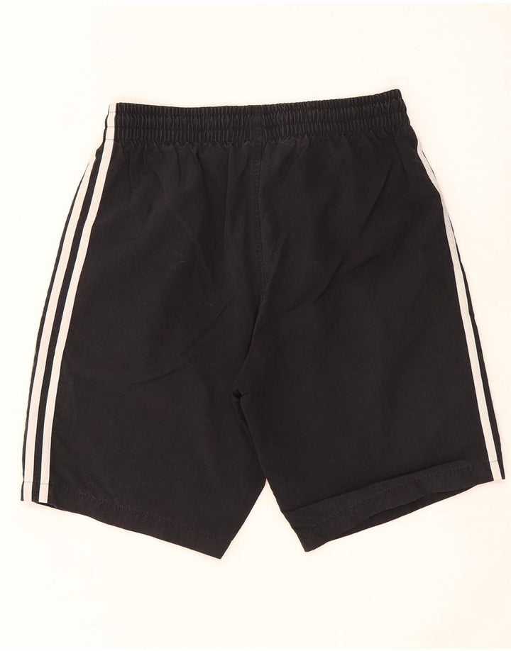 Pantaloncini sportivi da uomo Adidas medi neri in poliestere