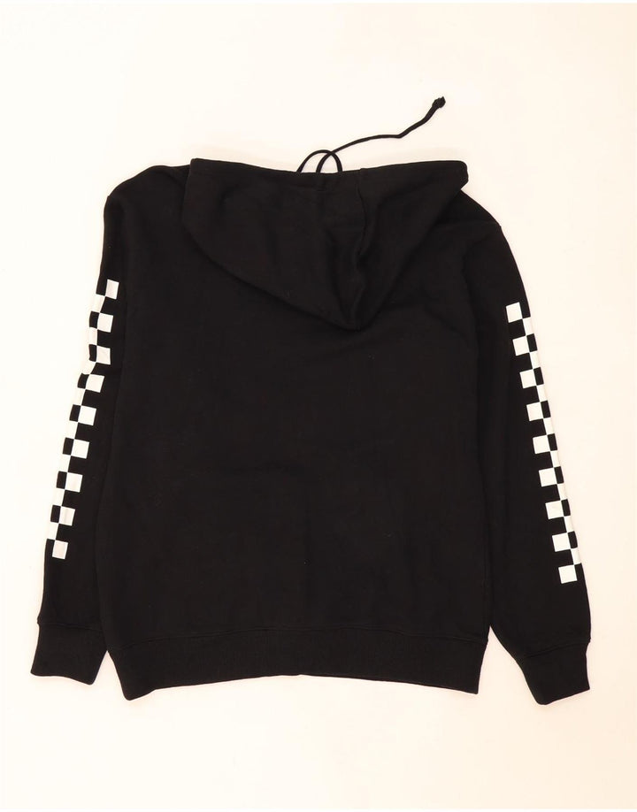 Felpa con cappuccio grafica da uomo di Vans, cotone geometrico nero medio