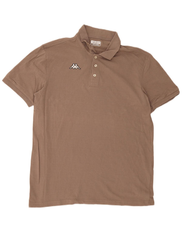 Polo Kappa Uomo 3XL Cotone Marrone
