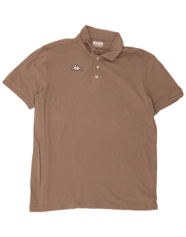 Polo Kappa Uomo 3XL Cotone Marrone