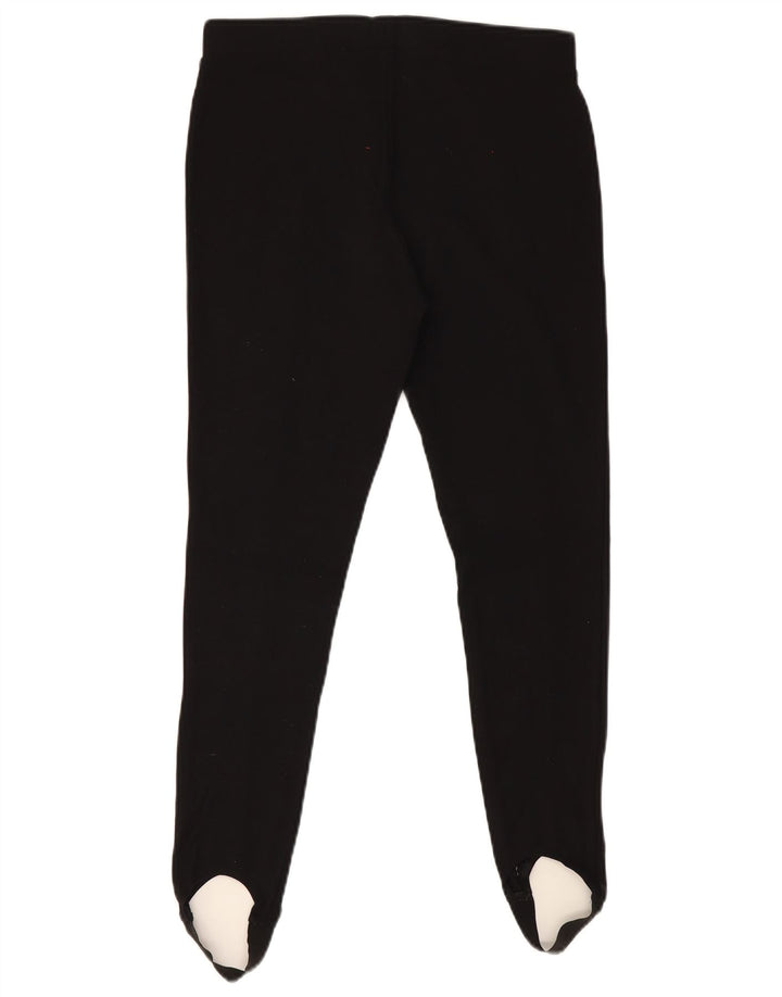 Leggings con staffa da donna Marks & Spencer UK 12 viscosa nera media