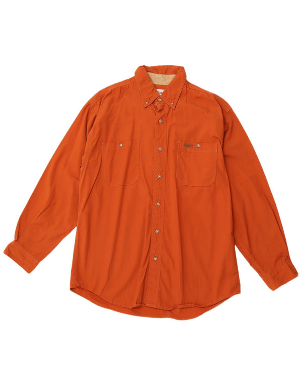 Camicia da uomo CARHARTT grande in cotone arancione