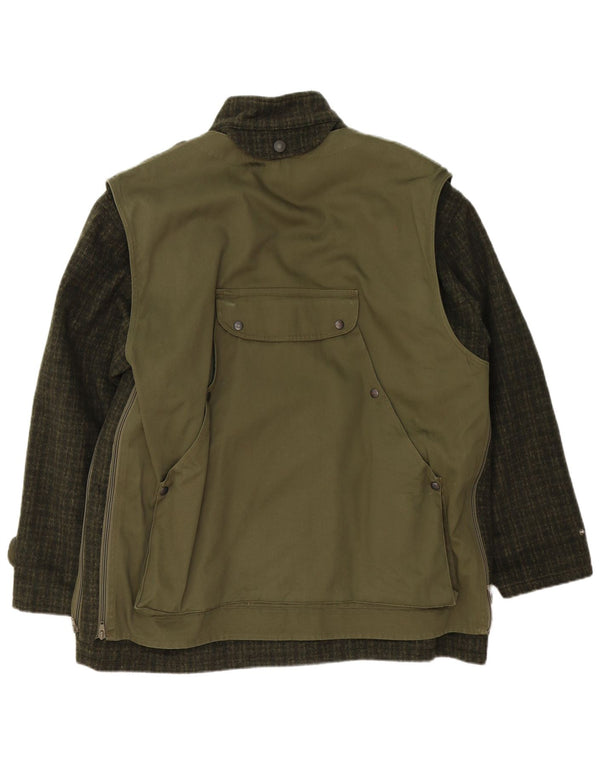 Giacca utility da uomo Belfe & Belfe IT 54 2XL Lana a quadri verdi