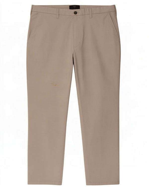 Pantaloni chino slim fit da uomo Marks & Spencer W38 L29 cotone grigio