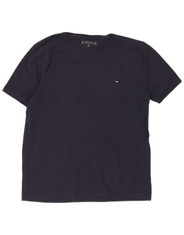 T-shirt da uomo Tommy Hilfiger Top XL blu navy in cotone
