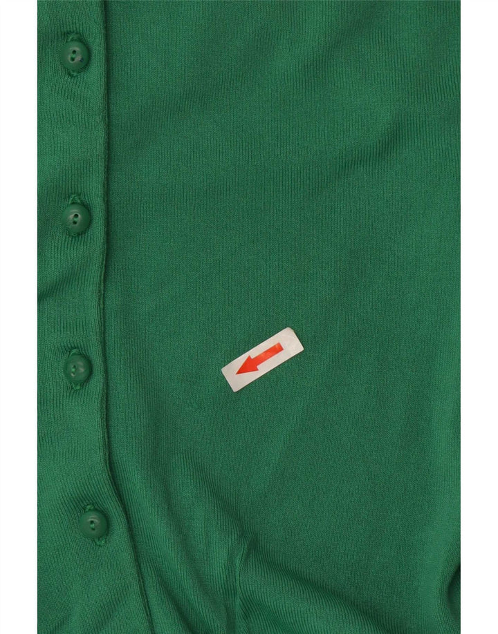 Maglione cardigan da donna Zara UK 12 Rayon verde medio