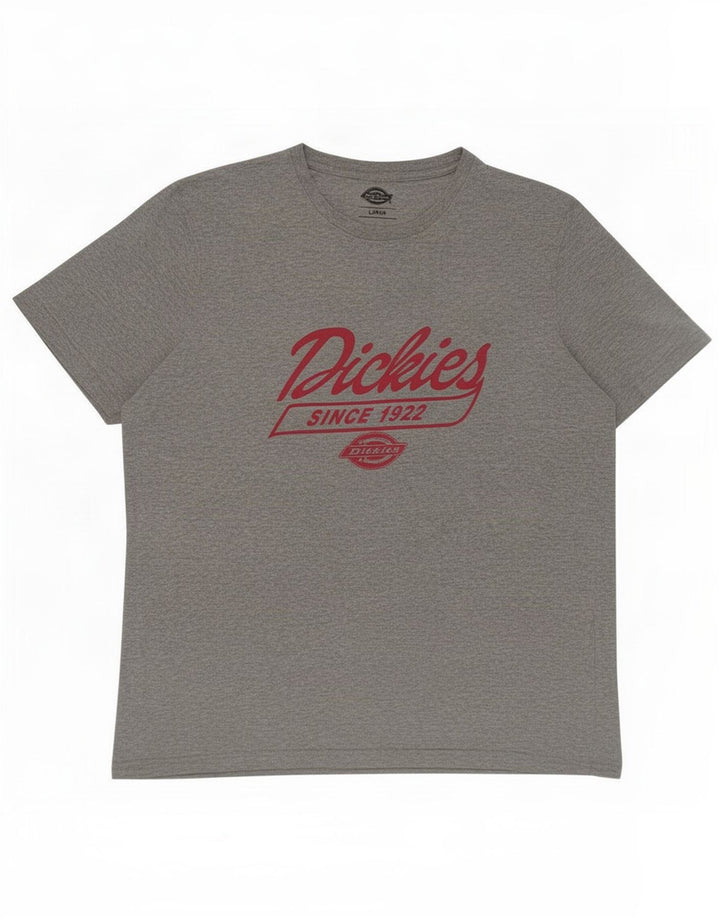 Dickies T-shirt grafica da uomo grande in cotone grigio