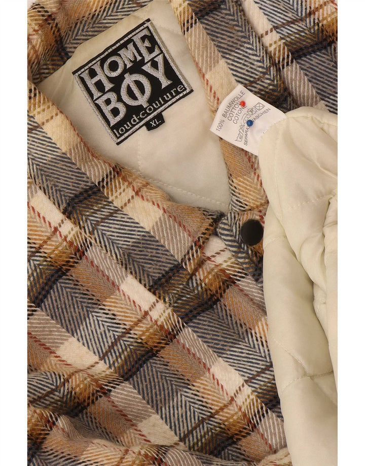 Home Boy Bomber grafico da uomo UK 42 XL Cotone a quadri multicolore