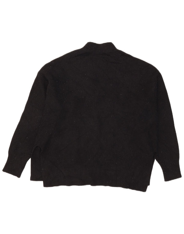 Maglione cardigan oversize da donna Zara UK 14 medio nero