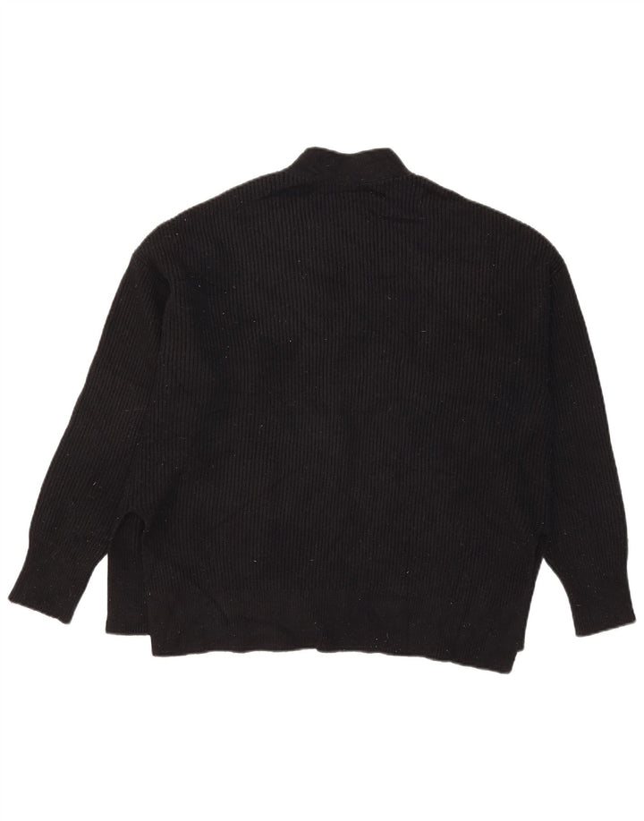 Maglione cardigan oversize da donna Zara UK 14 medio nero