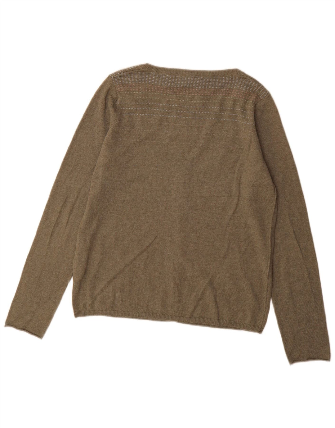 Maglione cardigan da donna White Stuff UK 16 grande cotone kaki