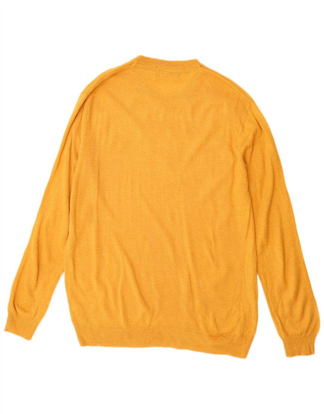 Maglione da uomo con scollo a V Pierre Cardin, acrilico giallo medio