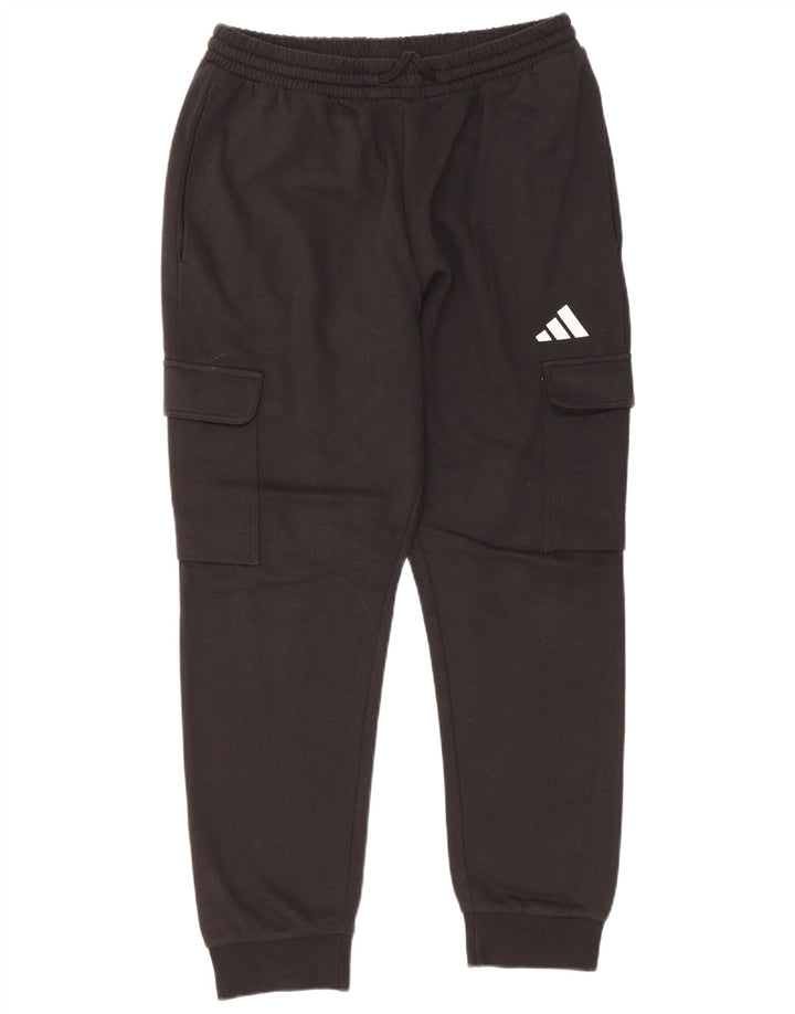 Pantaloni da tuta da uomo Adidas Cargo Joggers medio cotone nero