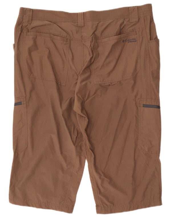 Pantaloncini cargo Columbia da uomo in titanio XL W40 cotone marrone