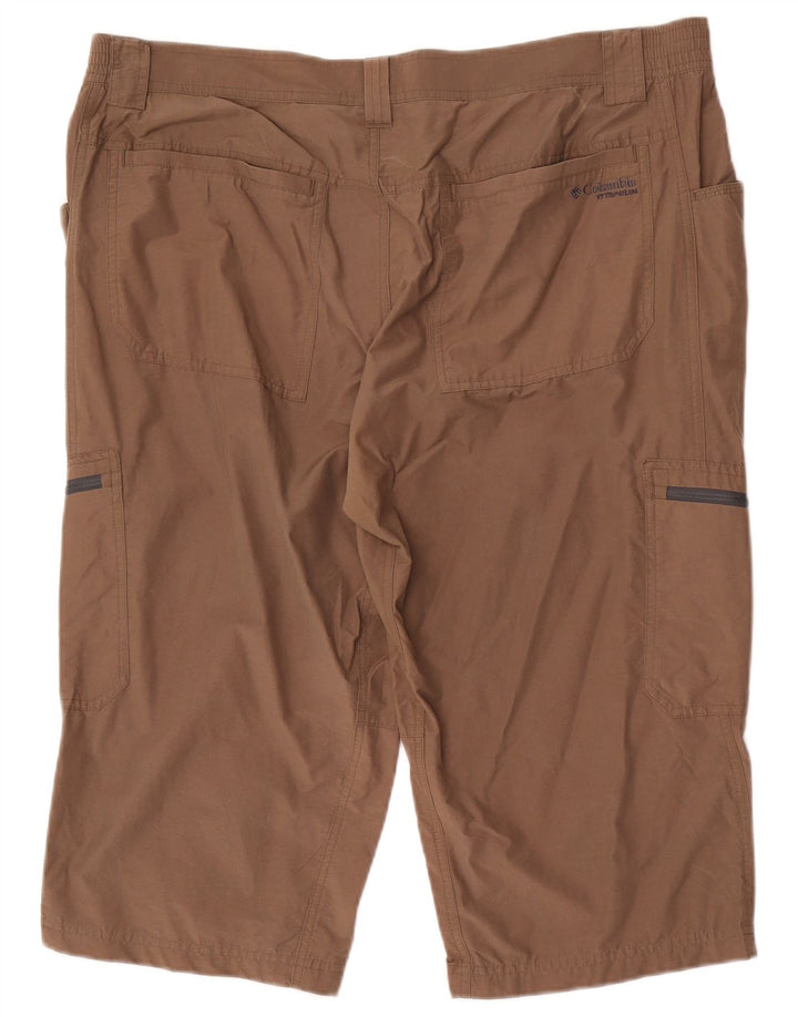 Pantaloncini cargo Columbia da uomo in titanio XL W40 cotone marrone