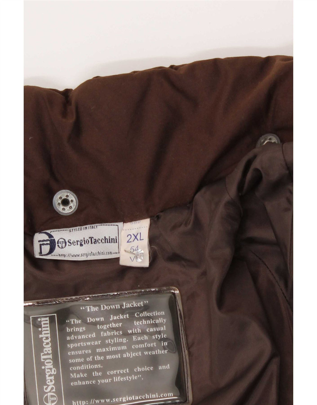 Piumino Uomo Sergio Tacchini IT 54 2XL Policloruro Marrone