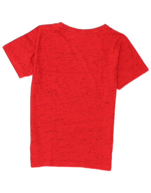 T-shirt da uomo Puma Top Small in cotone chiazzato rosso