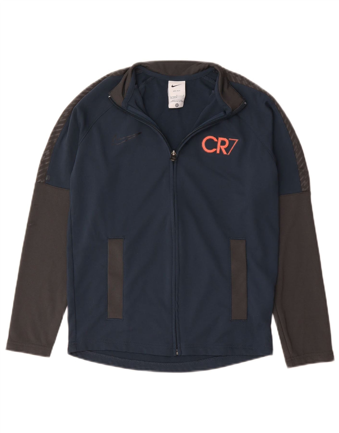 Giacca superiore della tuta da ragazzo Nike 12-13 anni grande blu navy