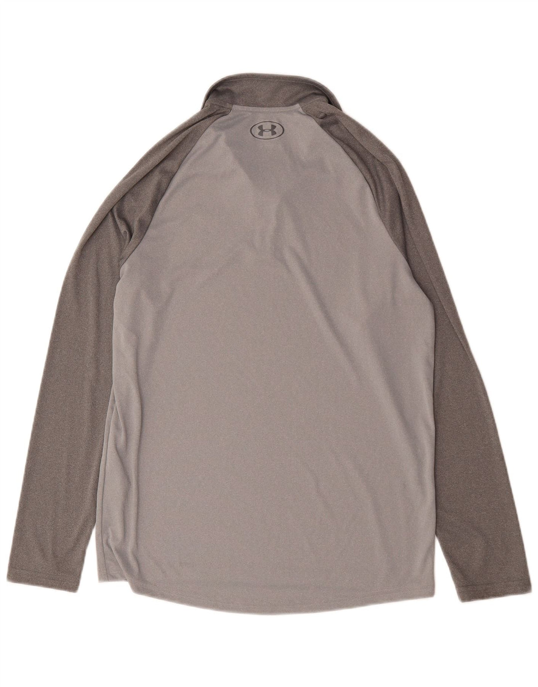 Under Armour Maglia da uomo con zip e collo a maniche lunghe Colore grigio medio