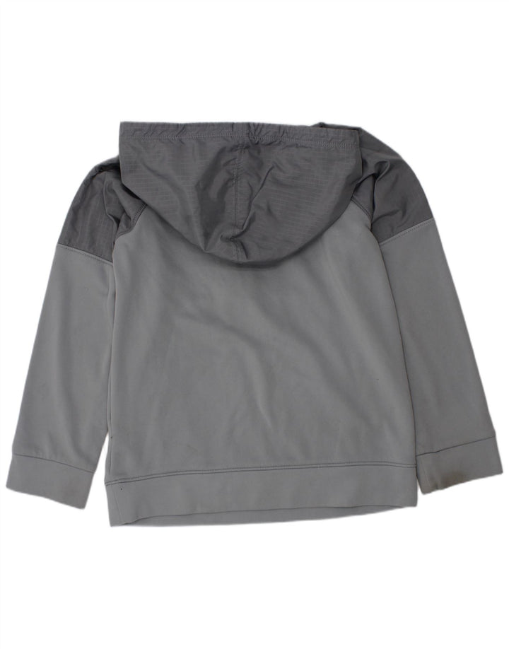 Felpa con cappuccio da bambino Under Armour 6-7 anni in poliestere color block grigio