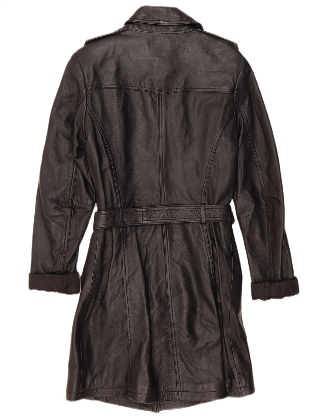 Cappotto in pelle da donna Street One UK 12 Pelle nera media