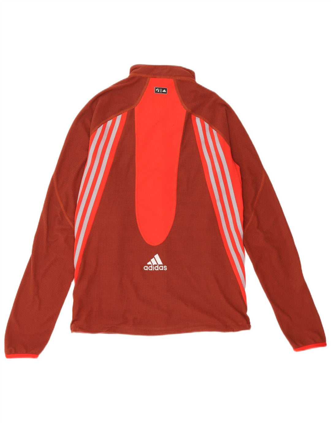 Giacca da tuta da donna Adidas UK 12 Poliestere color block marrone medio