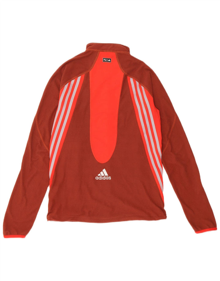 Giacca da tuta da donna Adidas UK 12 Poliestere color block marrone medio