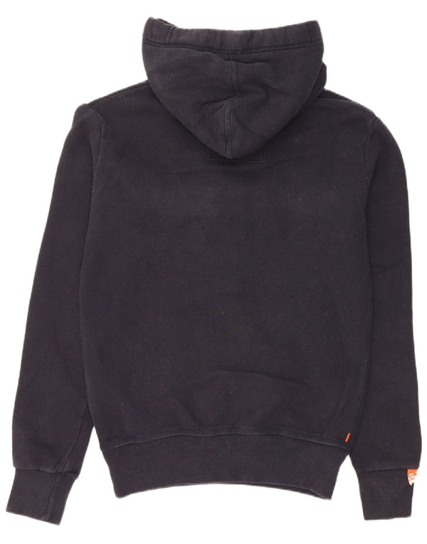 Felpa con cappuccio da uomo Superdry XS in cotone blu navy