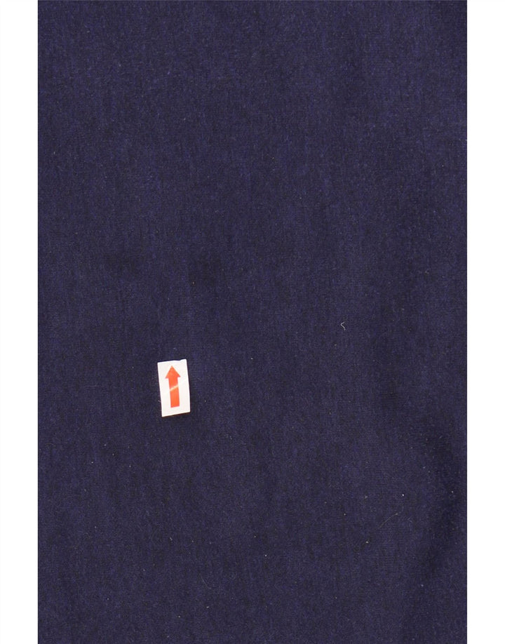 ADVANTAGE Felpa da uomo con collo con zip, maglione grande, blu navy, in poliestere