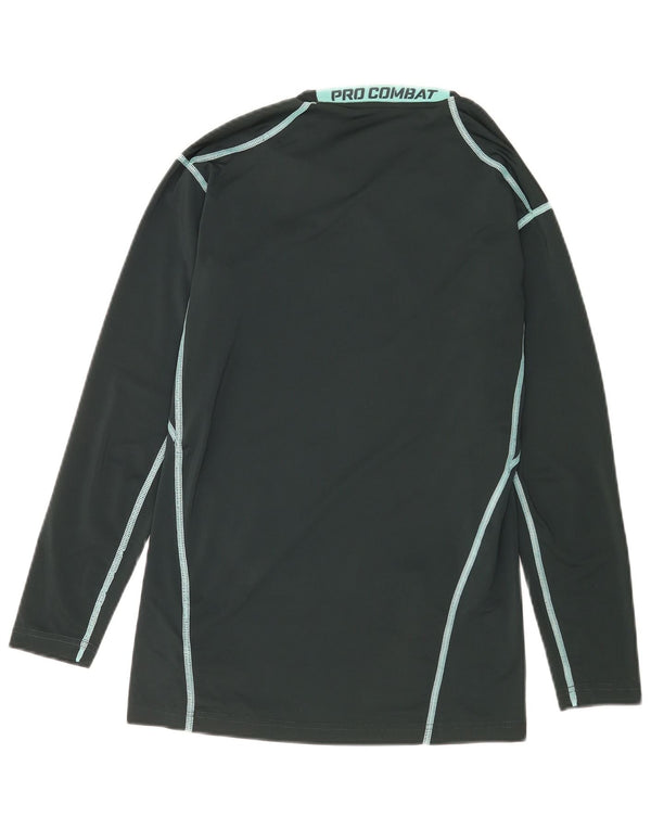 Top Nike Dri Fit Graphic da uomo a maniche lunghe, grande, in poliestere verde