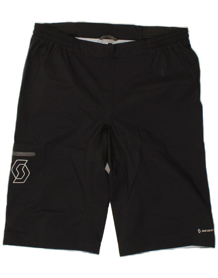 VINTAGE Womens Sport Shorts US 8/10 Medium Black Polyamide Vintage Vintage and Second-Hand Vintage from Messina Hembry 
