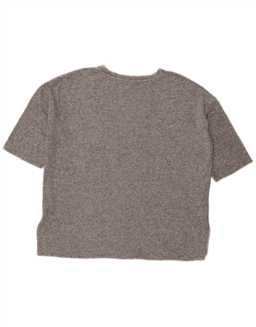 T-shirt oversize da donna Zara Top UK 10 piccola viscosa chiazzata grigia