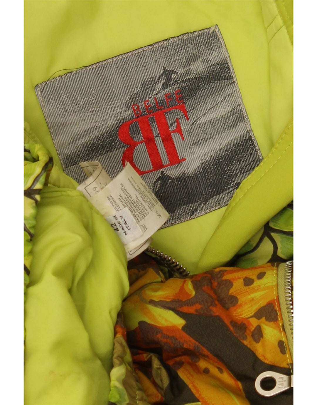 Giacca a vento da donna BELFE & BELFE IT 42 Verde medio floreale