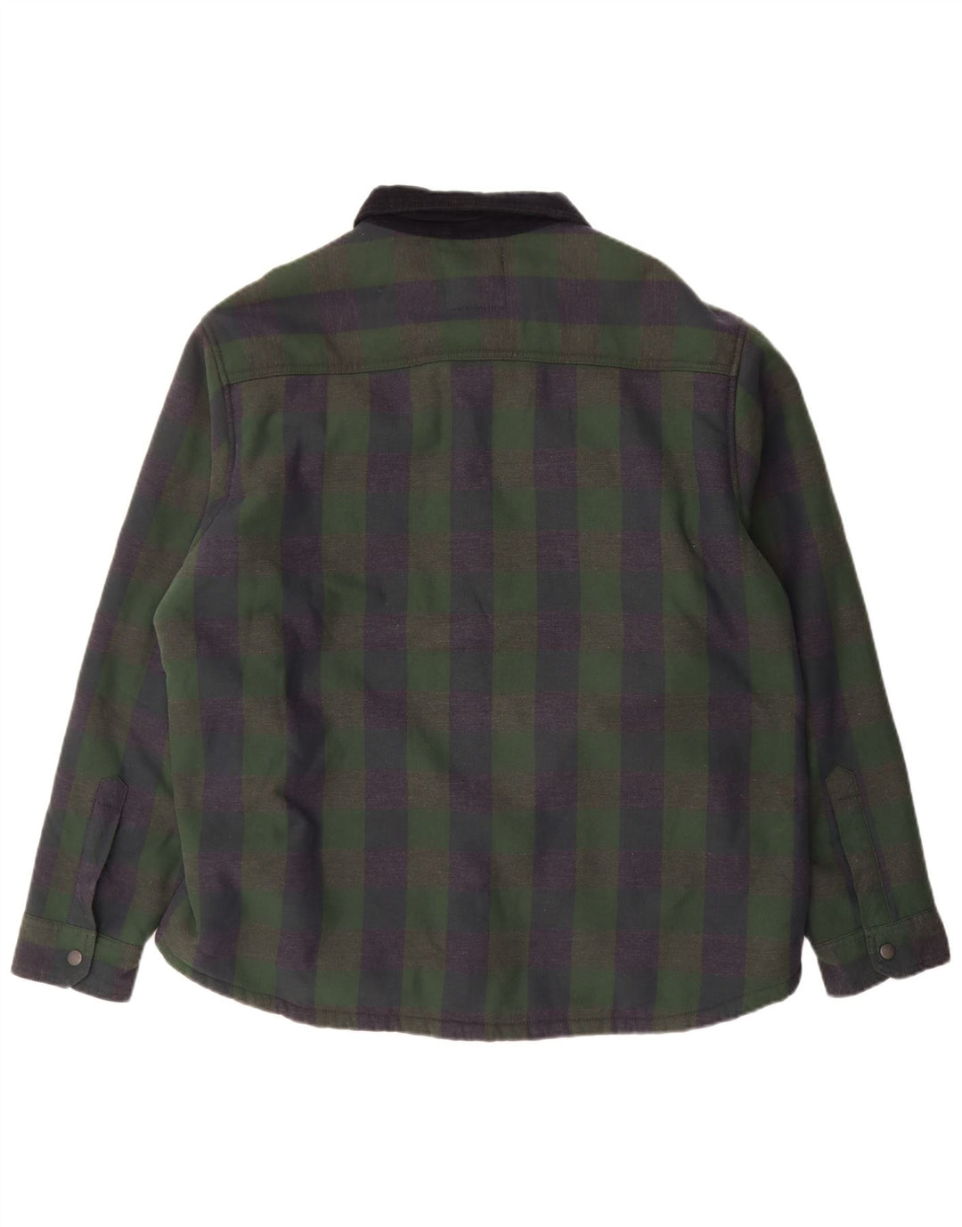 Marks & Spencer Camicia da uomo in flanella sherpa XL poliestere verde