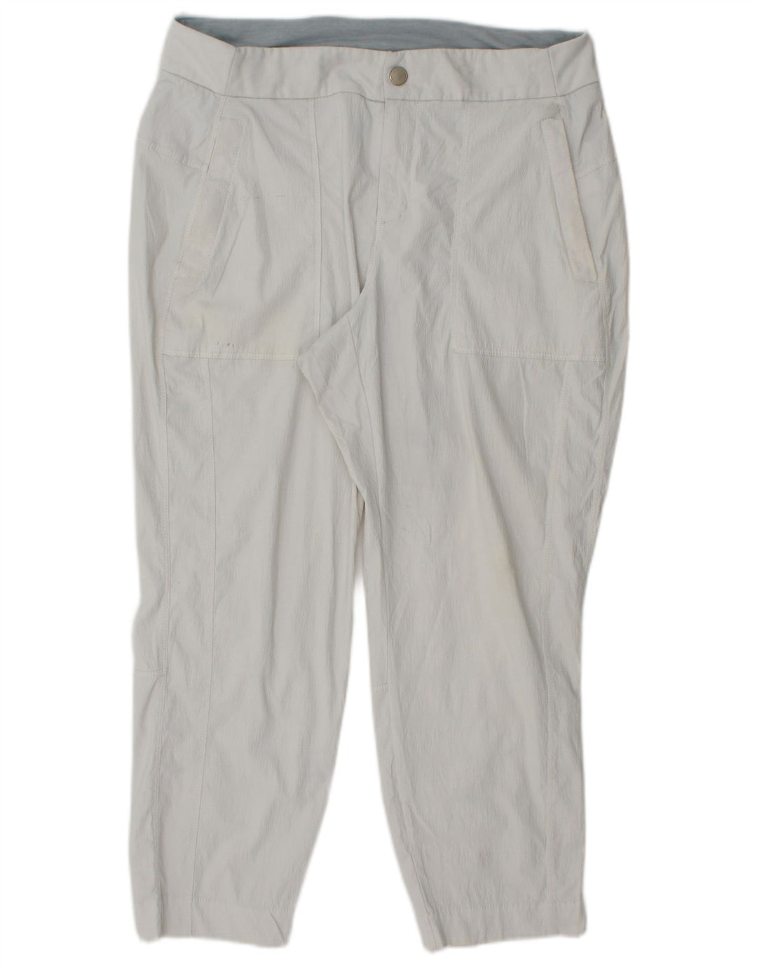 Pantaloni corti dritti da donna ATHLETA US 12 Large W32 L24 Nylon bianco
