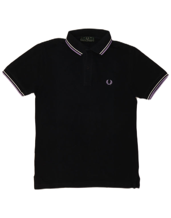 Polo da uomo FRED PERRY piccola in cotone nero
